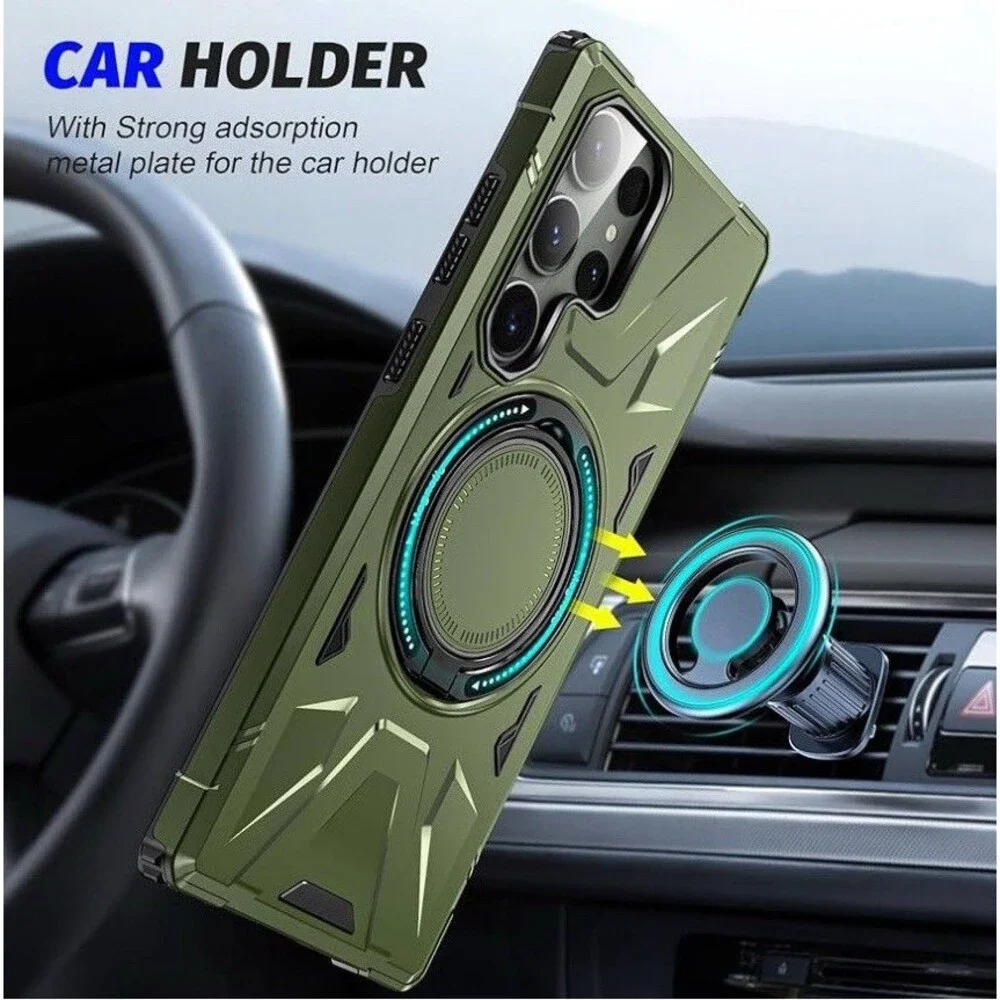 for Samsung Galaxy S24 Ultra Magnetic Case [Compatible with MagSafe]